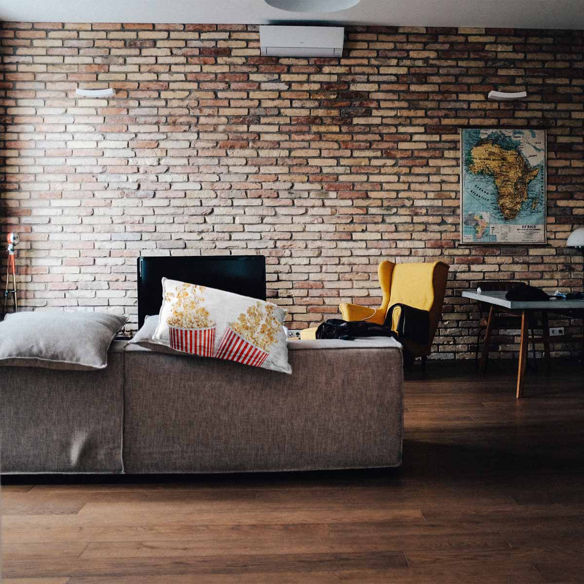 Coussin de santé blanc avec popcorn