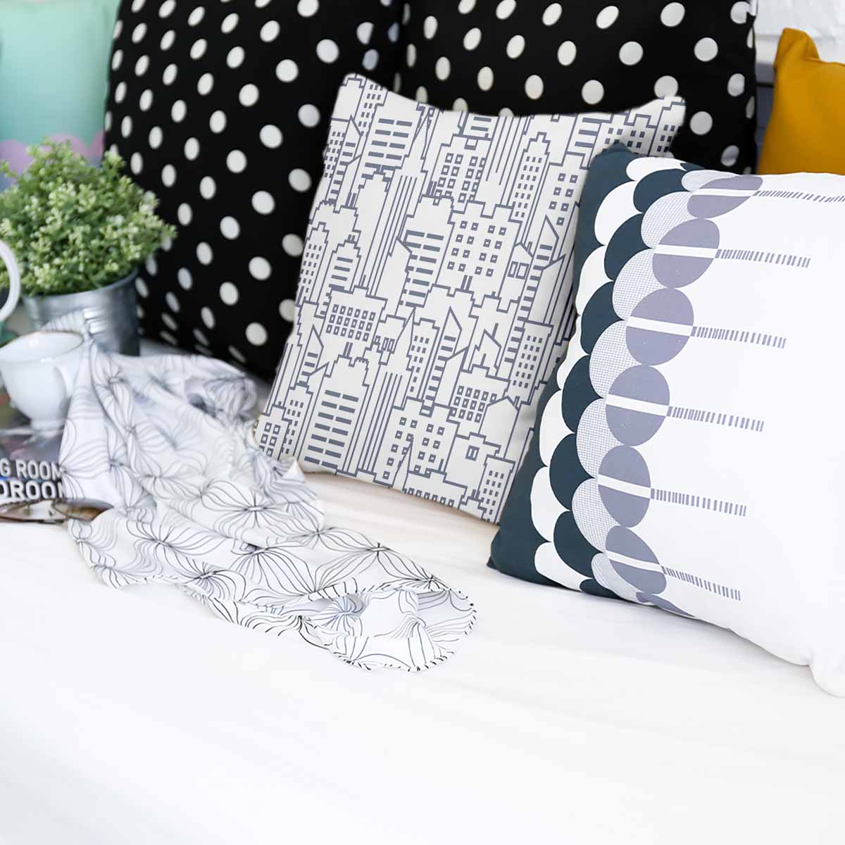 Coussin de santé blanc New York