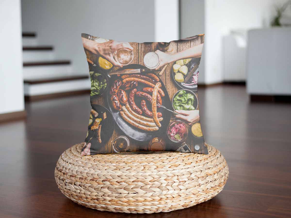 Coussin de santé avec plateau à saucisses