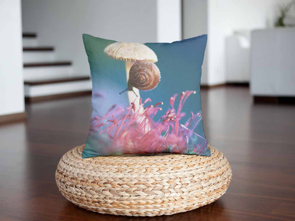 Coussin de santé avec champignon et escargot