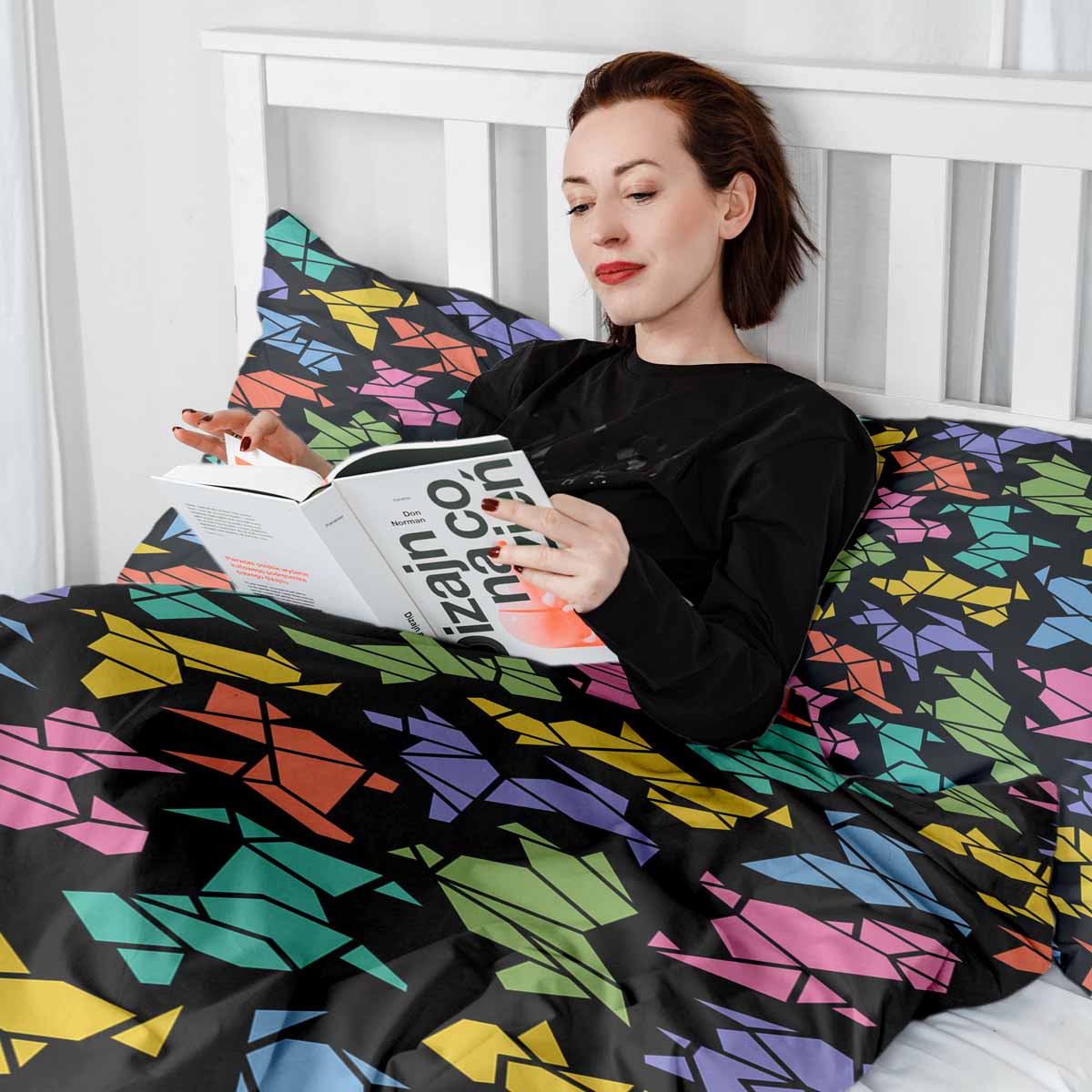 Original Therapiedecke - Ensemble de literie en coton Chien Origami