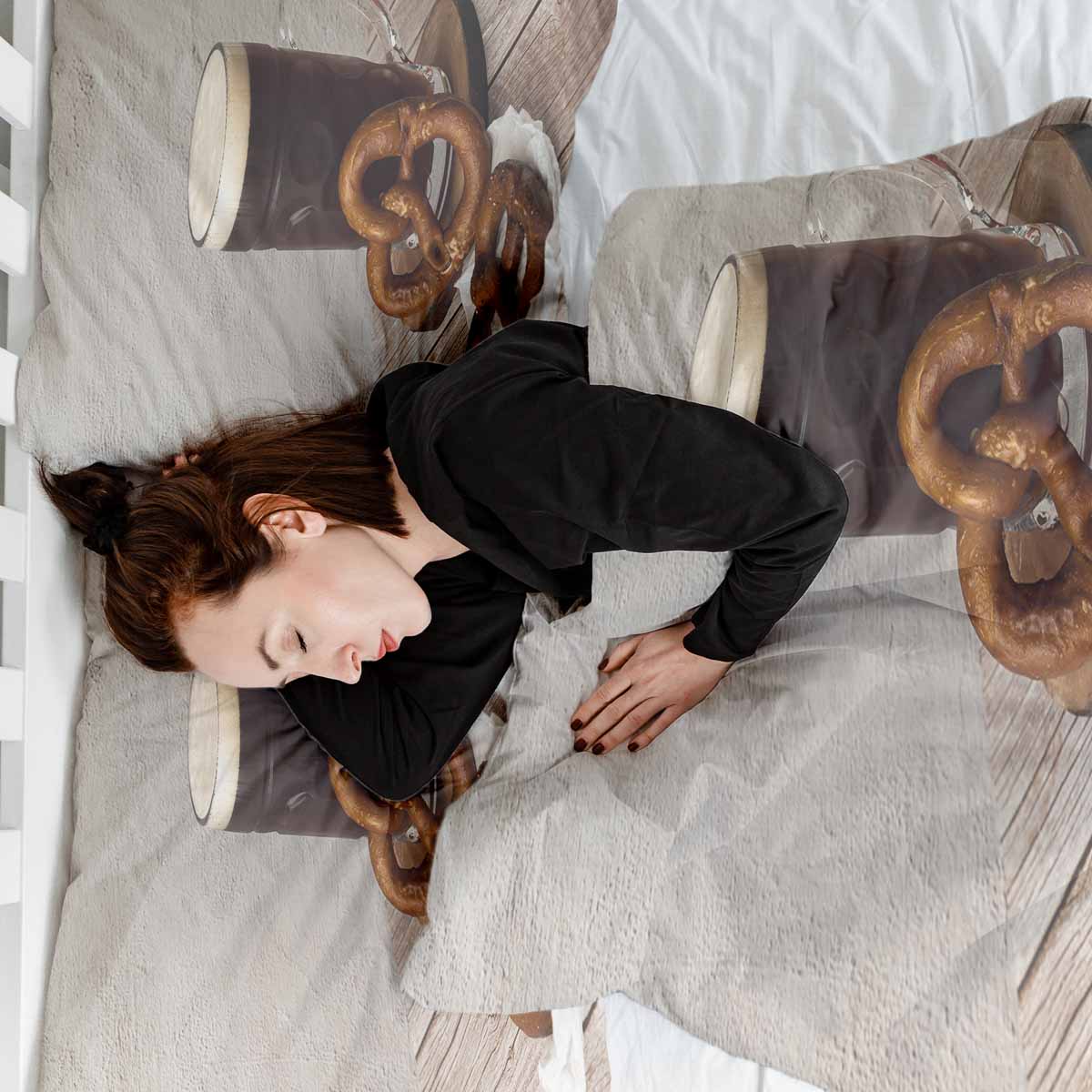 Original Therapiedecke - Ensemble de literie en coton TD avec bretzels