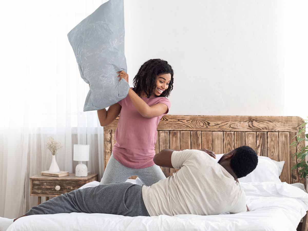 Coussin de santé gris avec flocons de neige