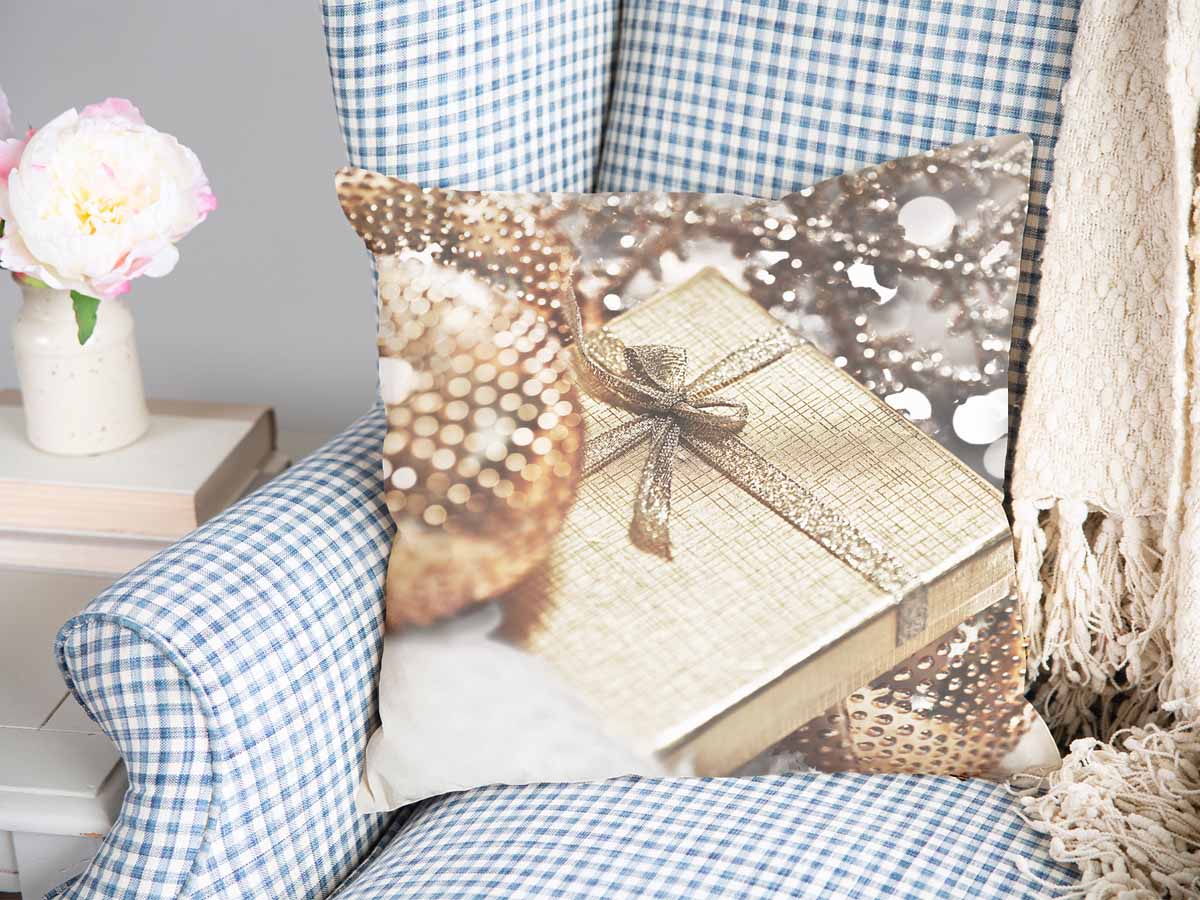 Coussin de santé avec cadeau doré