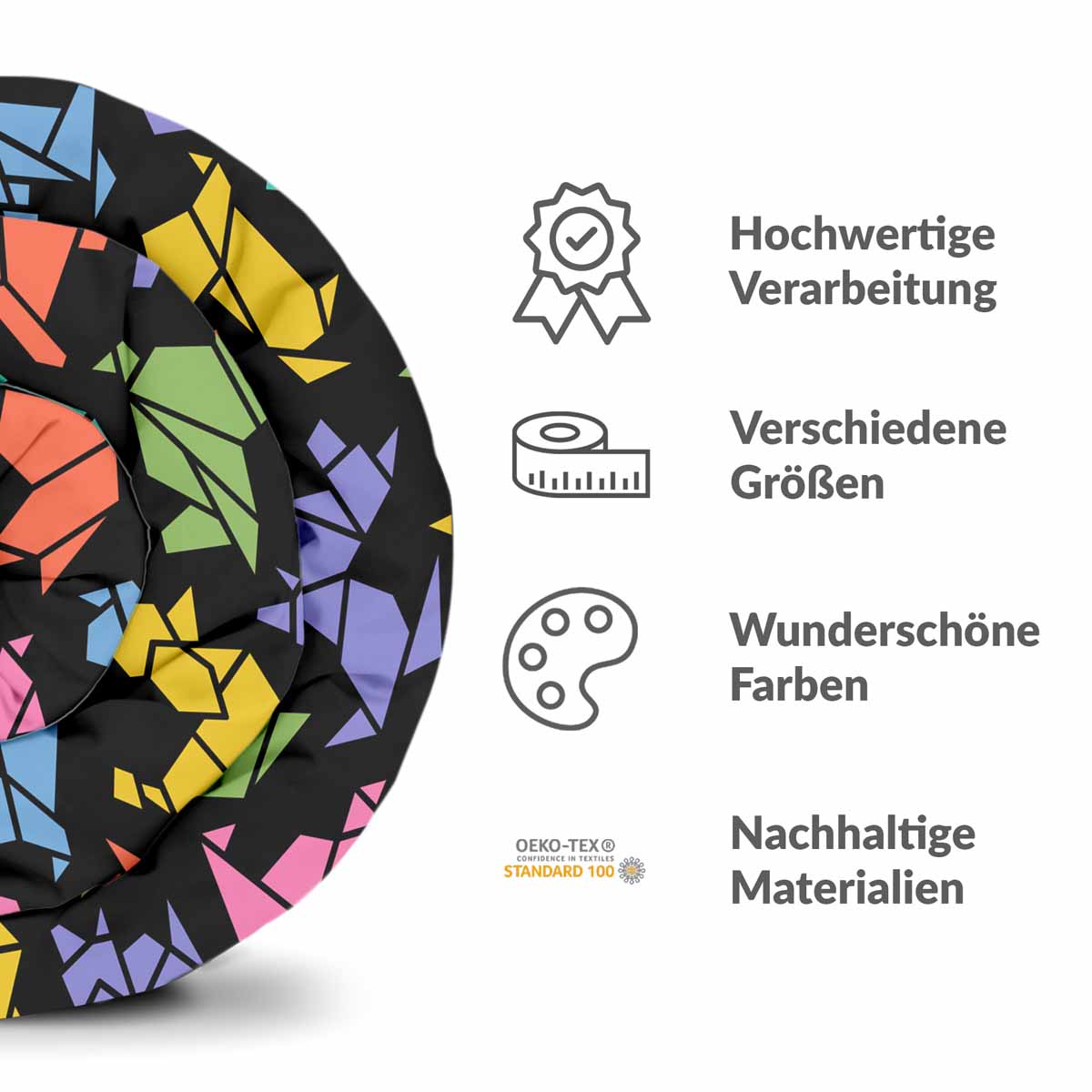 Original Therapiedecke - Ensemble de literie en coton Chien Origami