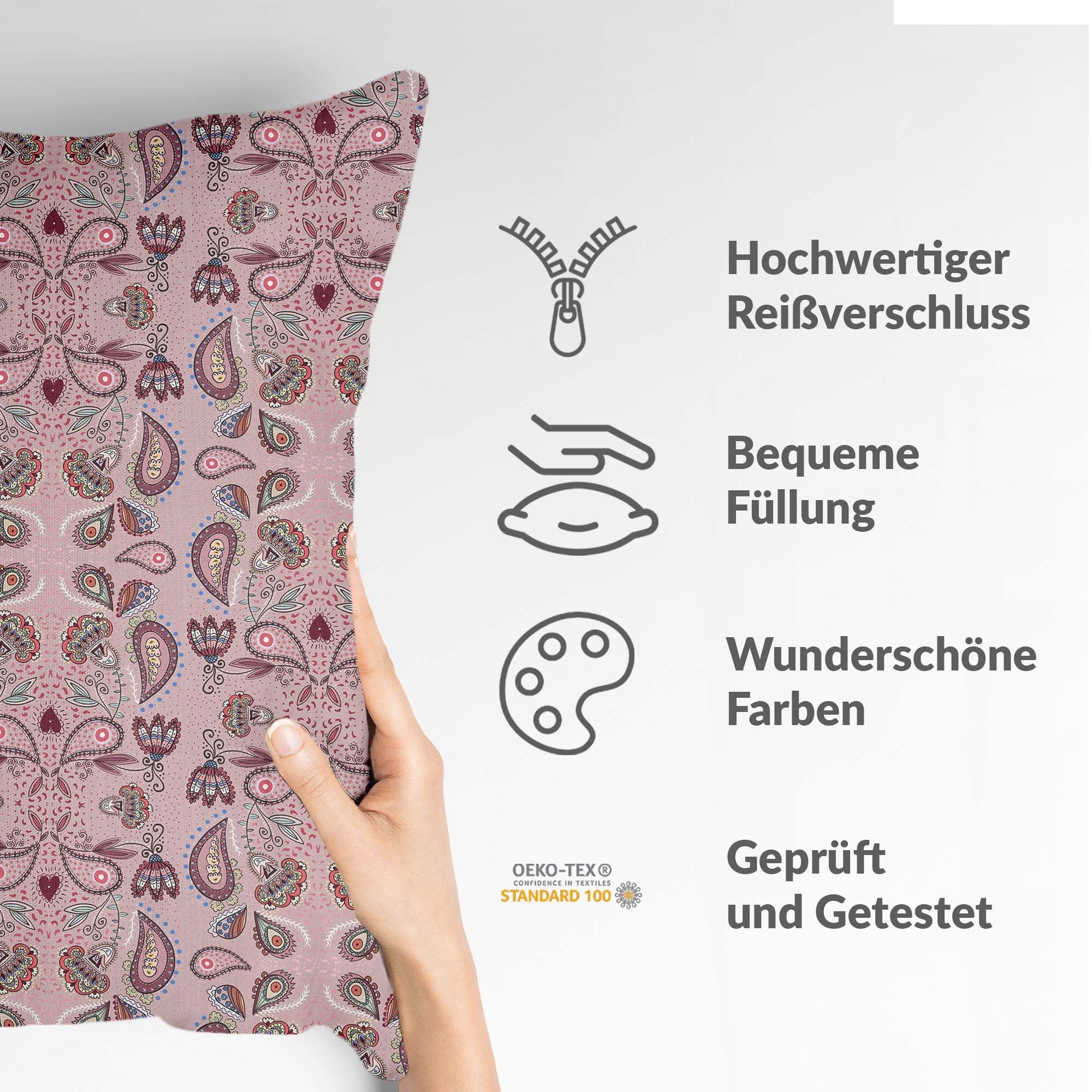 Coussin de santé Mandala rose