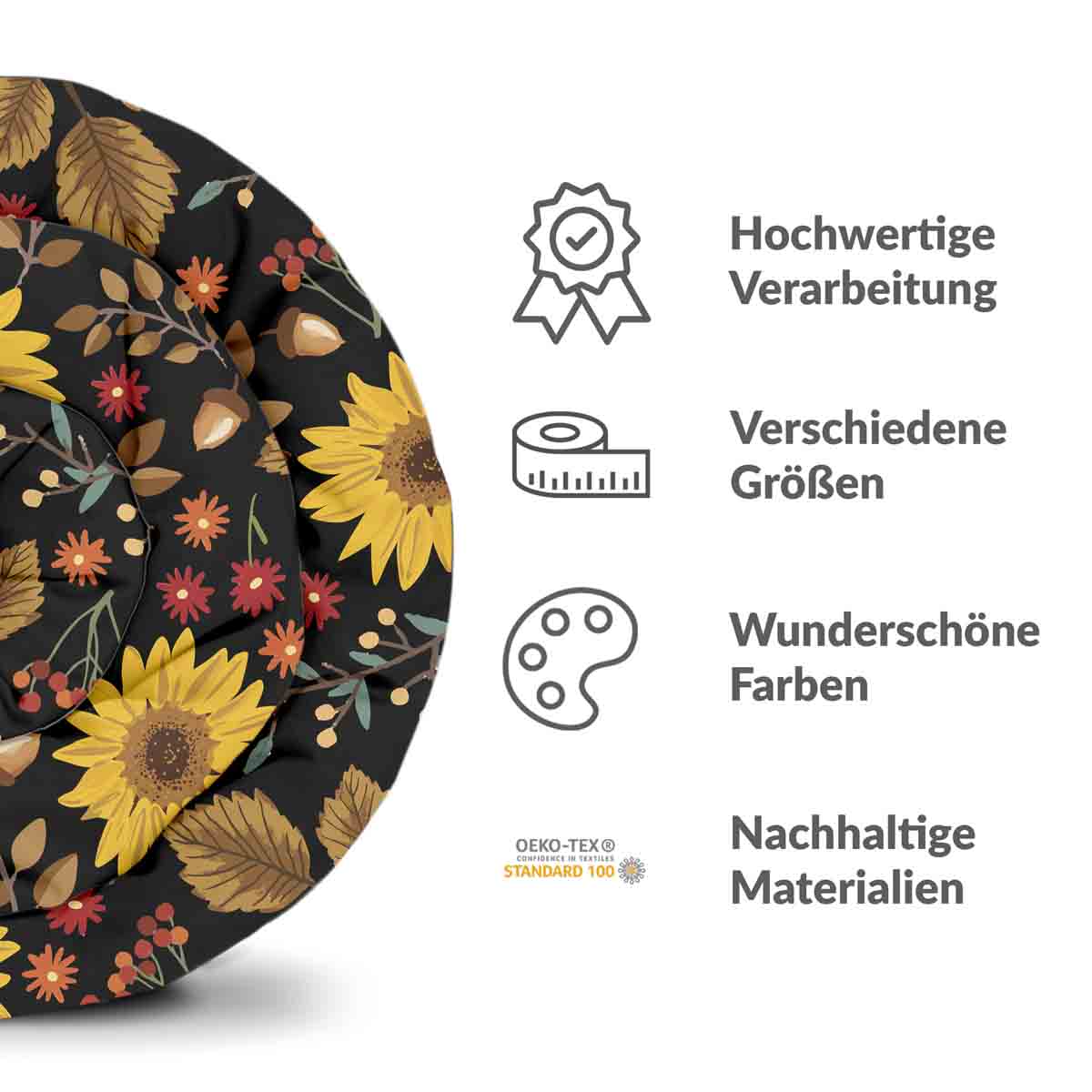 Original Therapiedecke - Ensemble de literie en coton avec tournesol