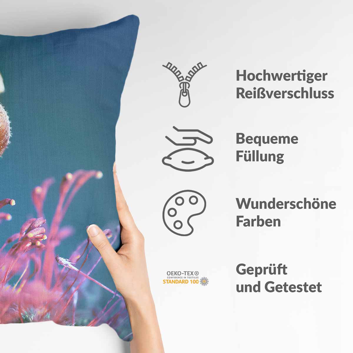 Coussin de santé avec champignon et escargot