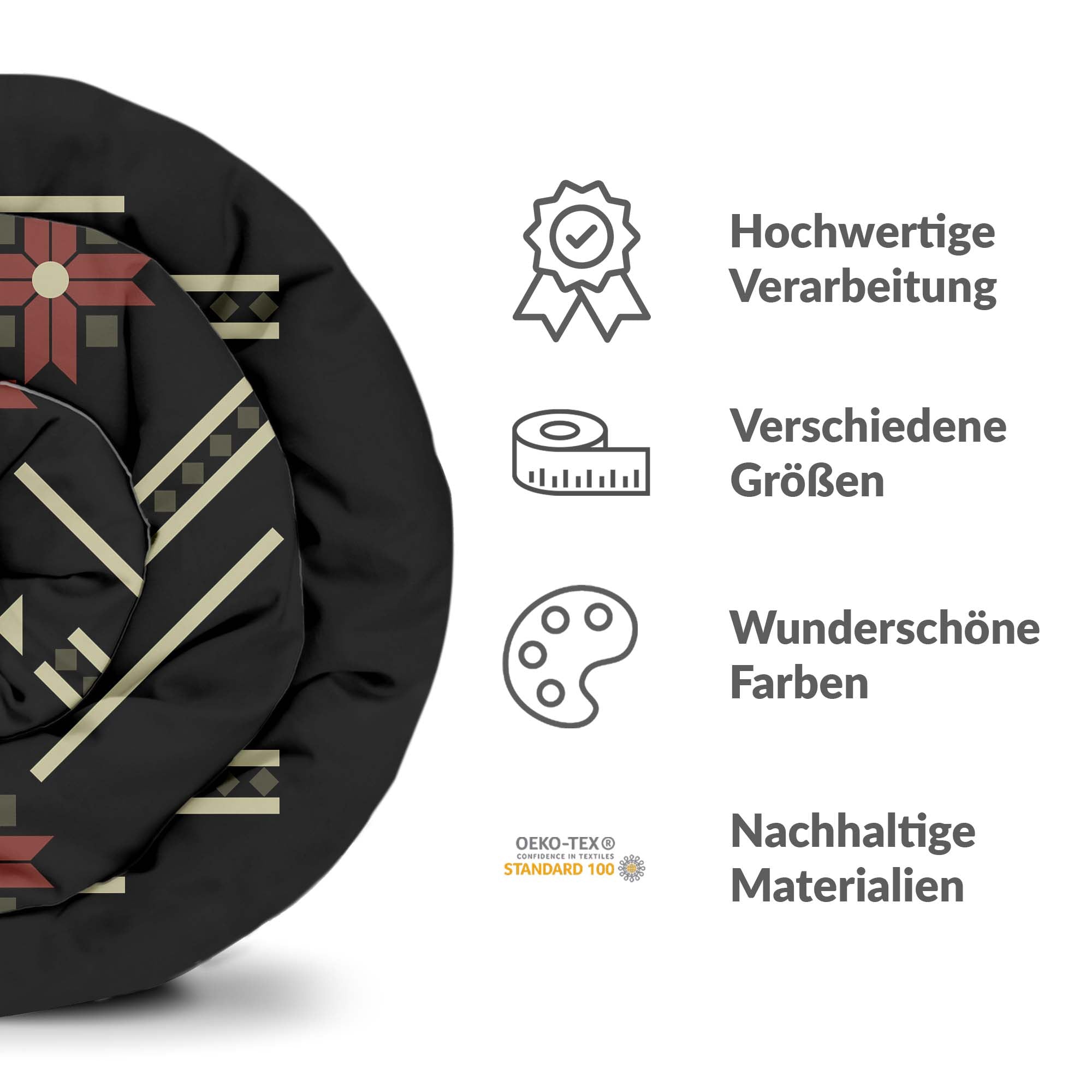 Original Therapiedecke - Ensemble de literie en coton avec grand flocon de neige