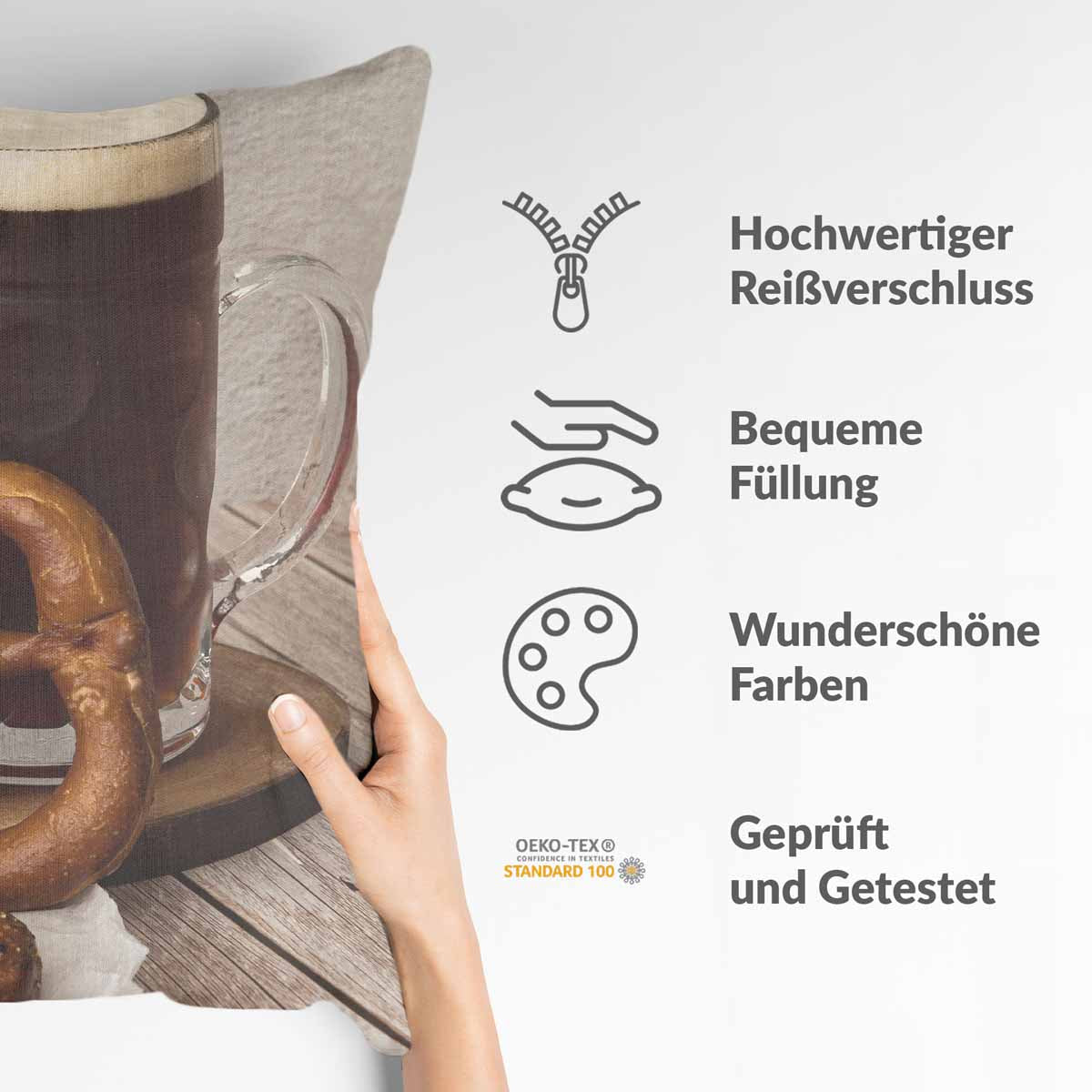 Coussin de santé avec bretzels