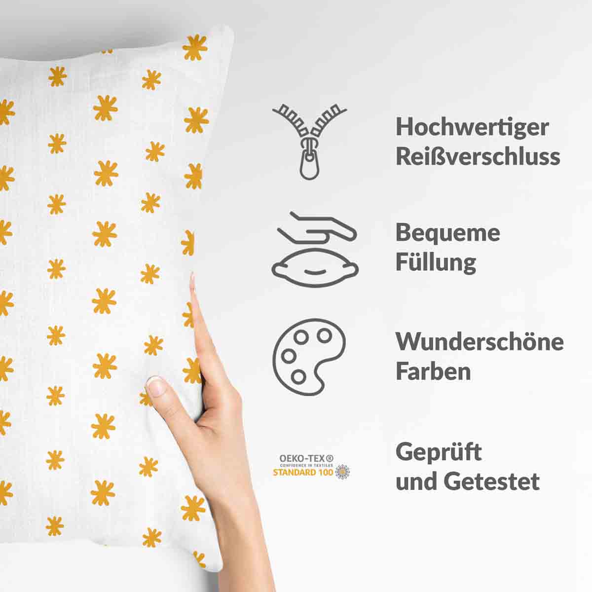 Coussin de santé fleurs jaunes