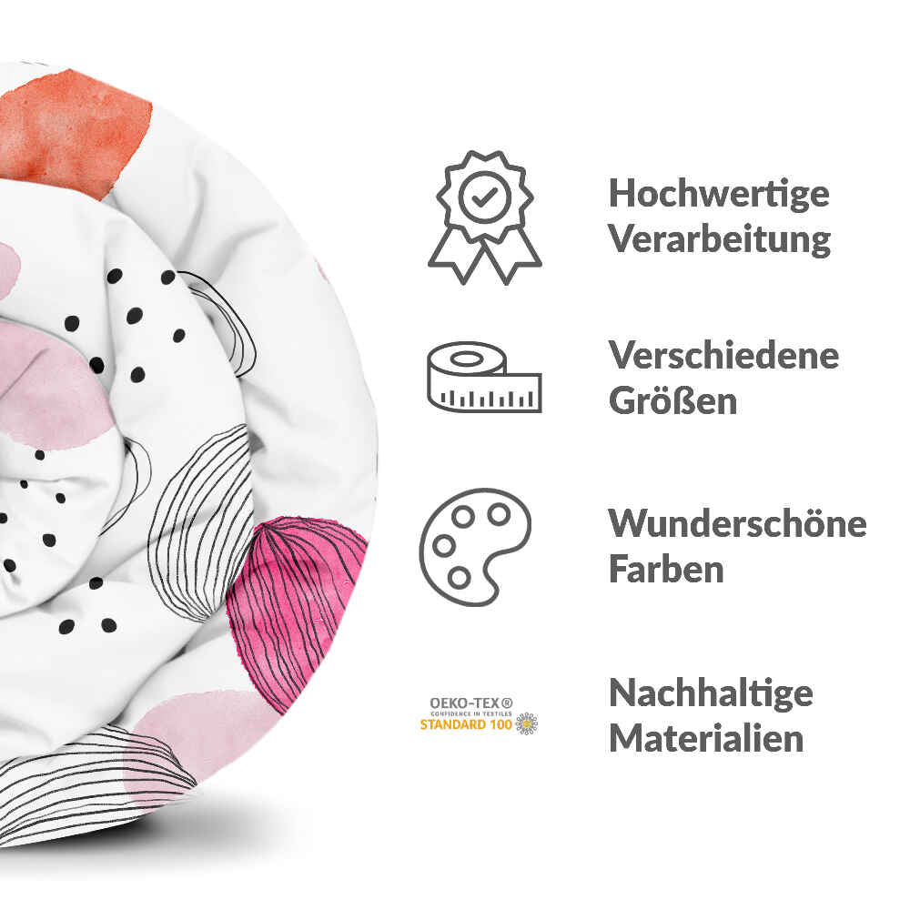 Original Therapiedecke - Ensemble de literie en coton cercles abstraits