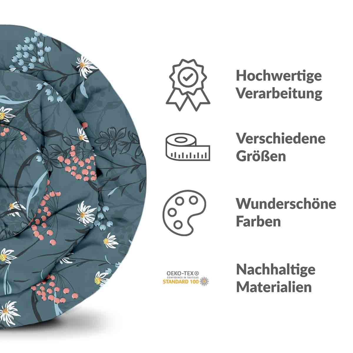 Original Therapiedecke - Ensemble de literie en coton fleurs printanières