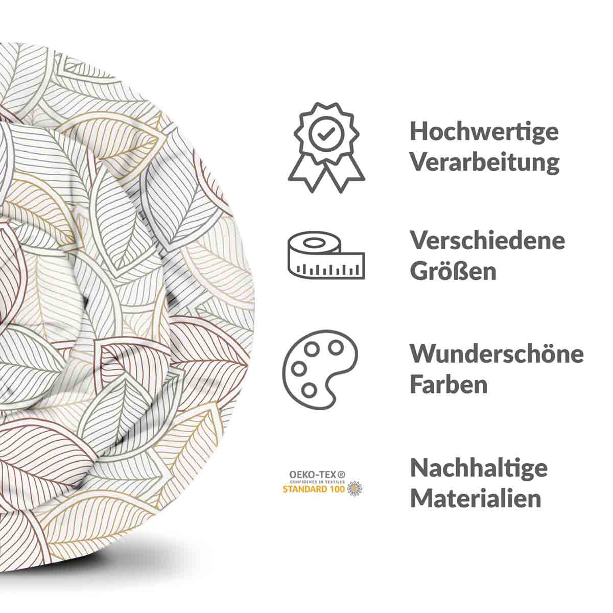 Original Therapiedecke - Ensemble de literie en coton feuilles de palmier colorées