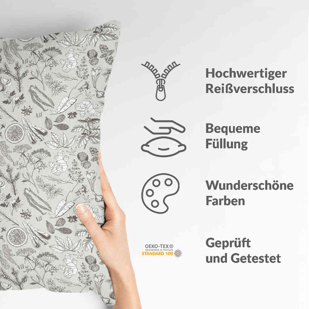 Coussin de santé gris épices