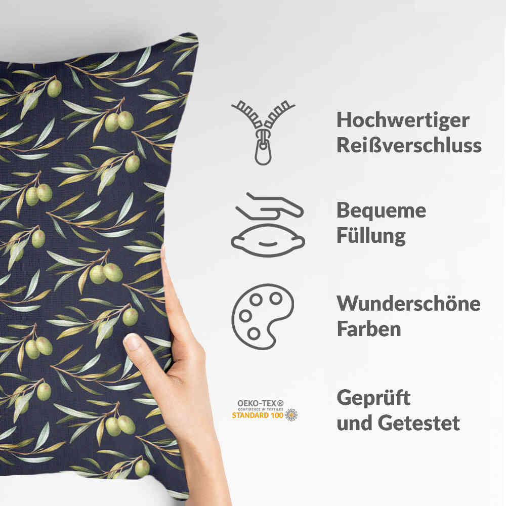Coussin de santé avec olives