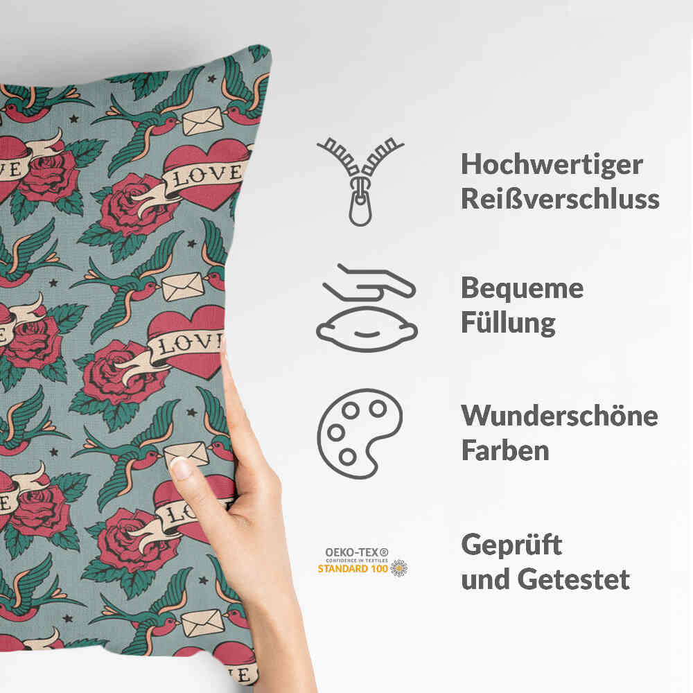 Coussin de santé Love Tattoo