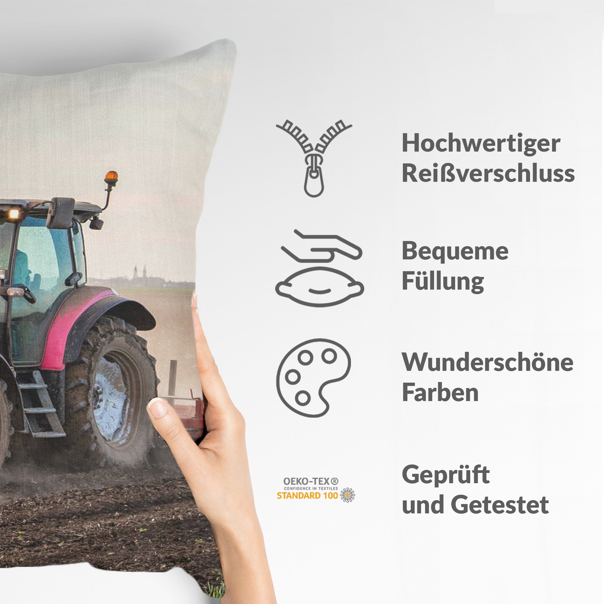 Coussin de santé avec grand tracteur