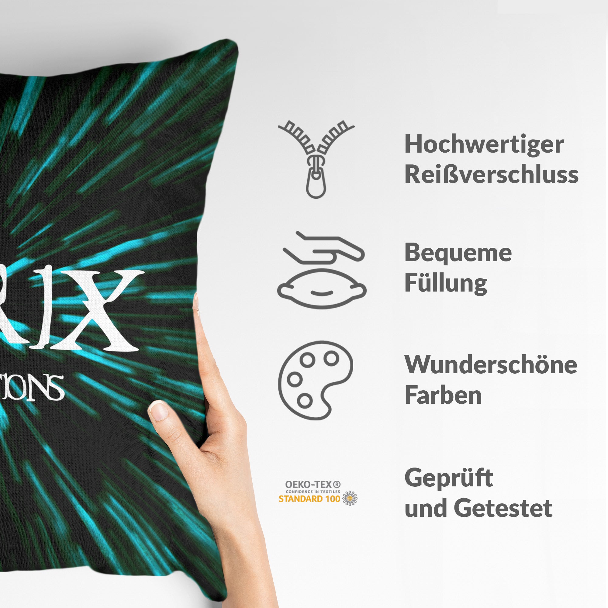 Coussin de santé avec inscription The Matrix