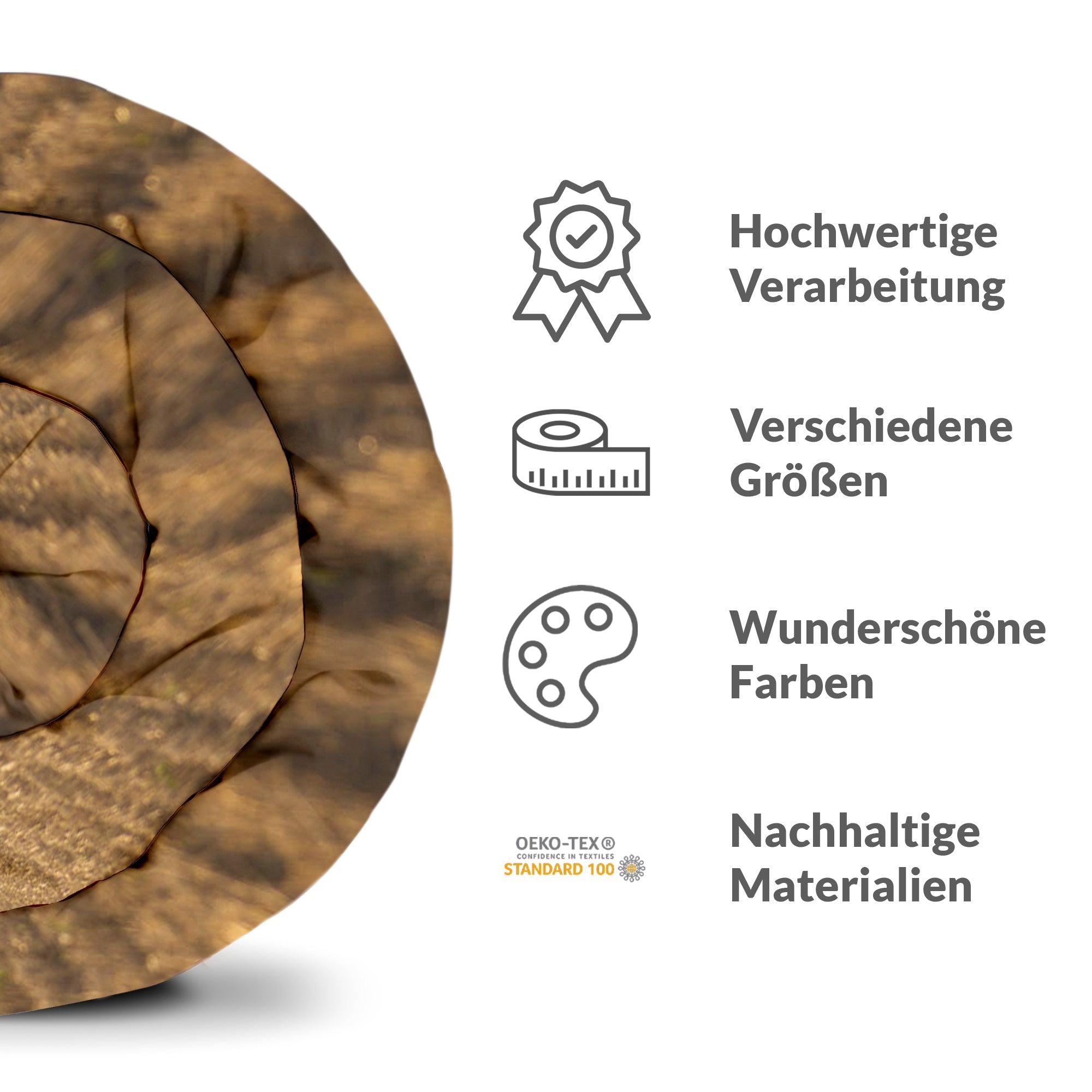 Ensemble de literie couverture thérapeutique brun Acker