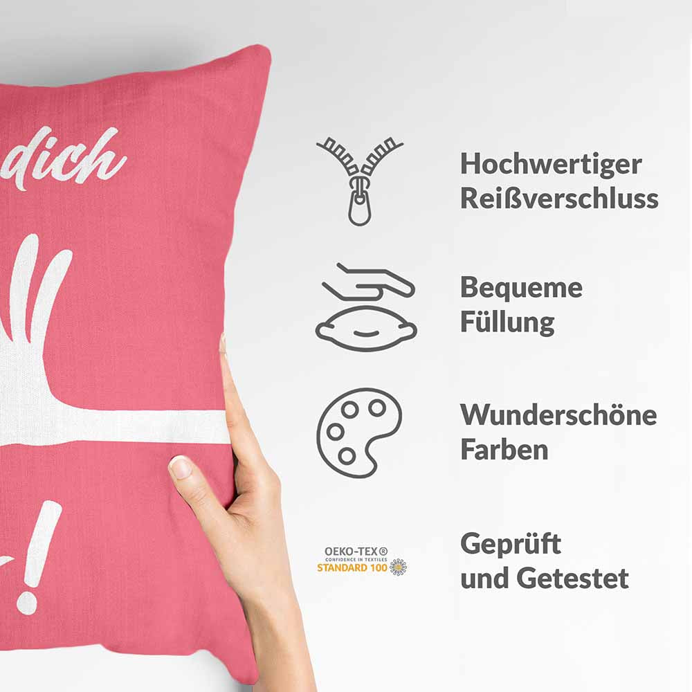 Coussin de santé rose Je t'aime