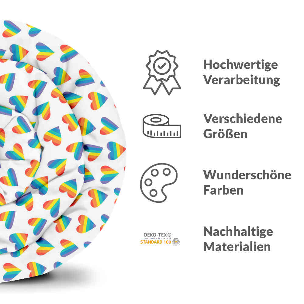 Original Therapiedecke - Ensemble de literie en coton LOVE IS LOVE