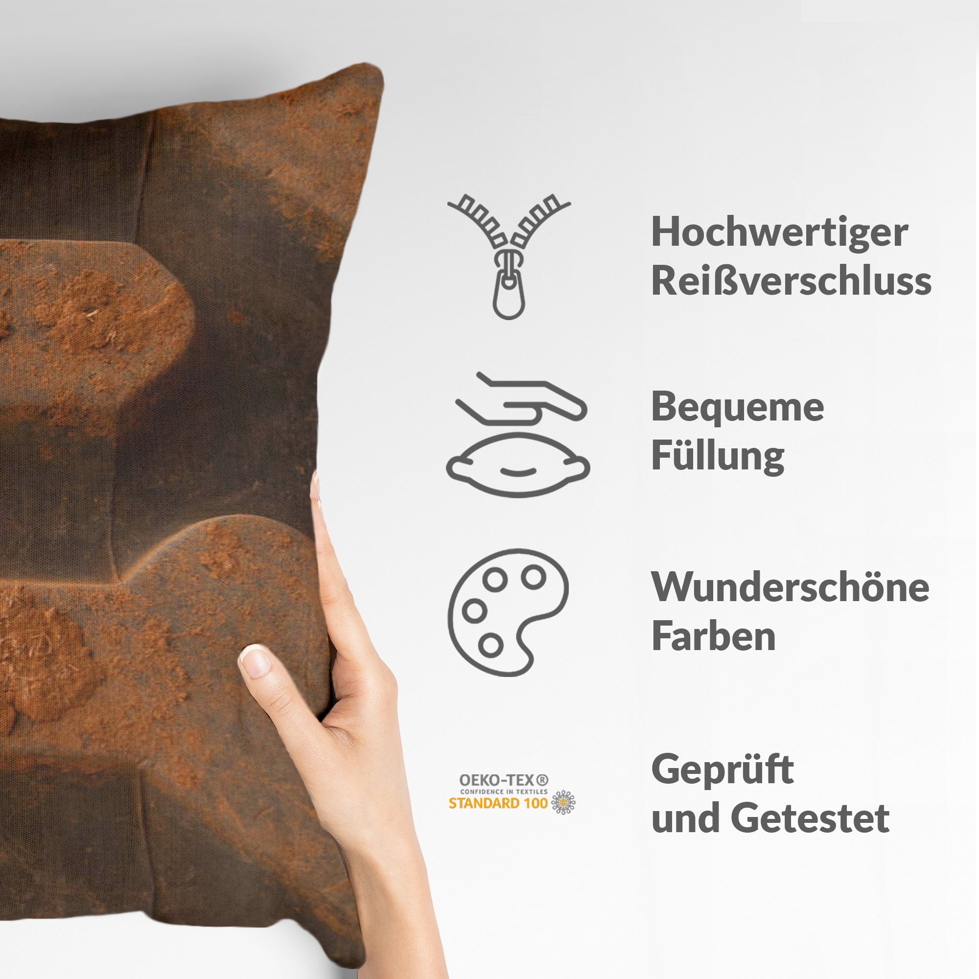 Coussin de santé Terre brune