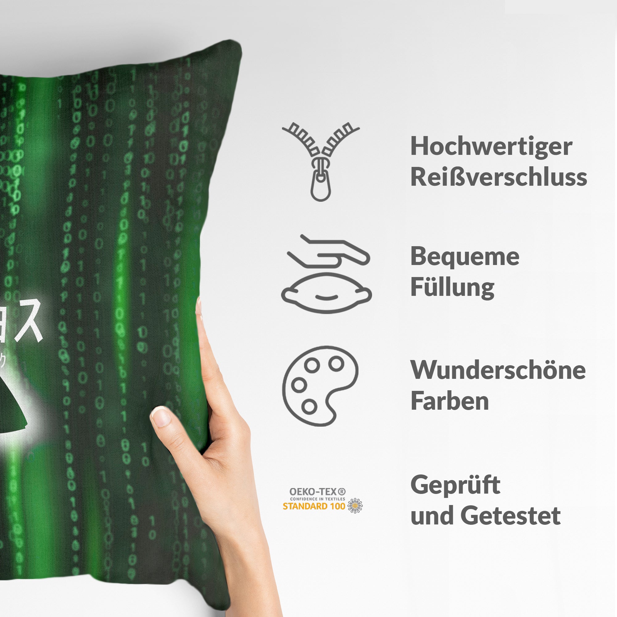 Coussin de santé Code numérique vert