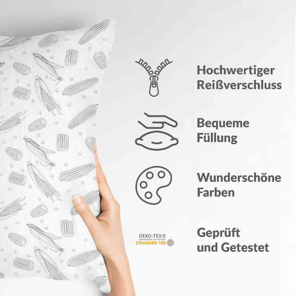 Coussin de santé épi de maïs gris