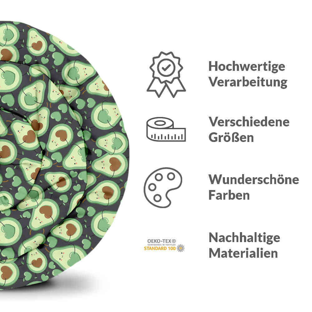 Original Therapiedecke - Ensemble de literie en coton Avocats verts