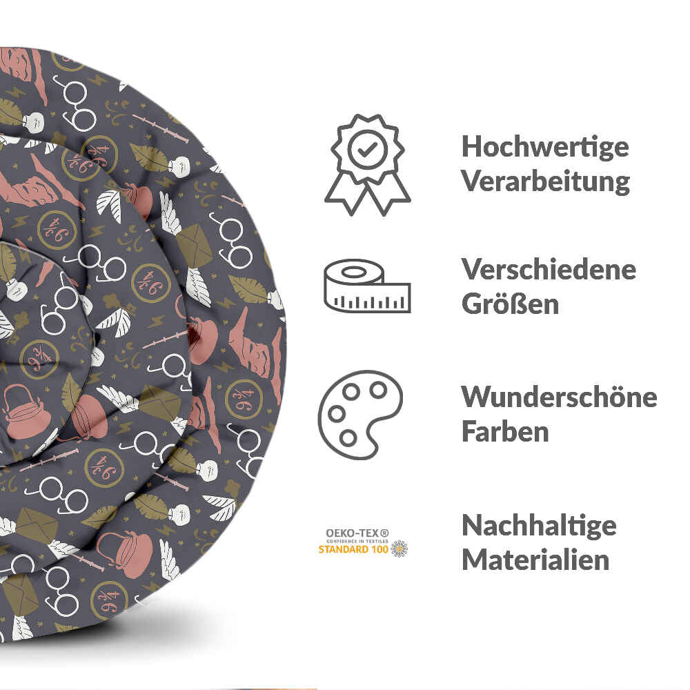 Original Therapiedecke - Ensemble de literie en coton noir magie