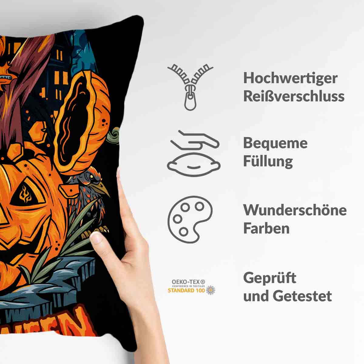 Coussin de santé Halloween Citrouille