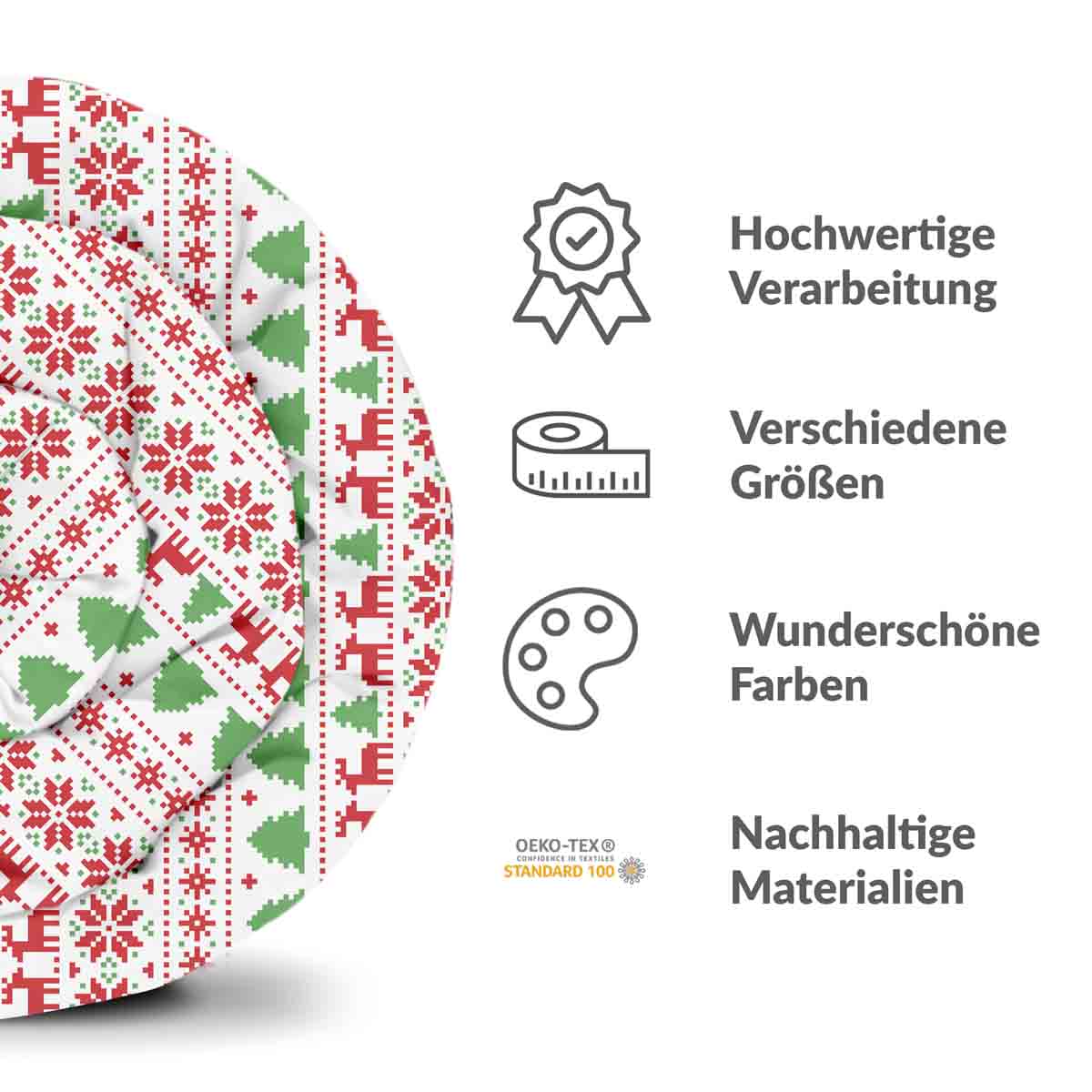 Original Therapiedecke - Ensemble de literie en coton Noël en Norvège