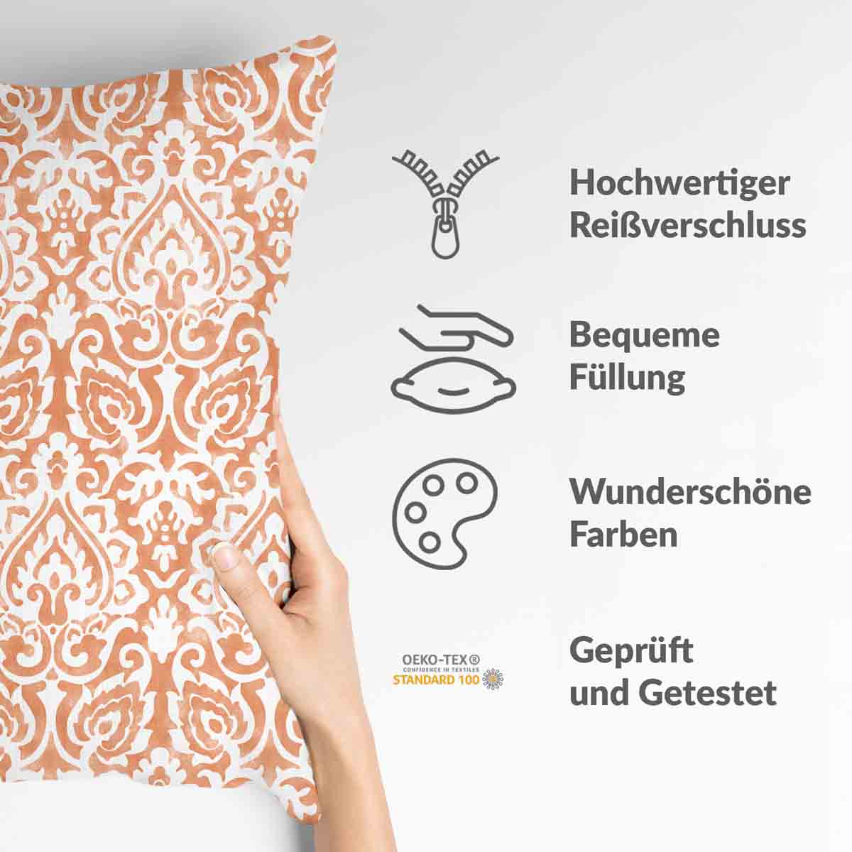 Coussin de santé Boho Orange