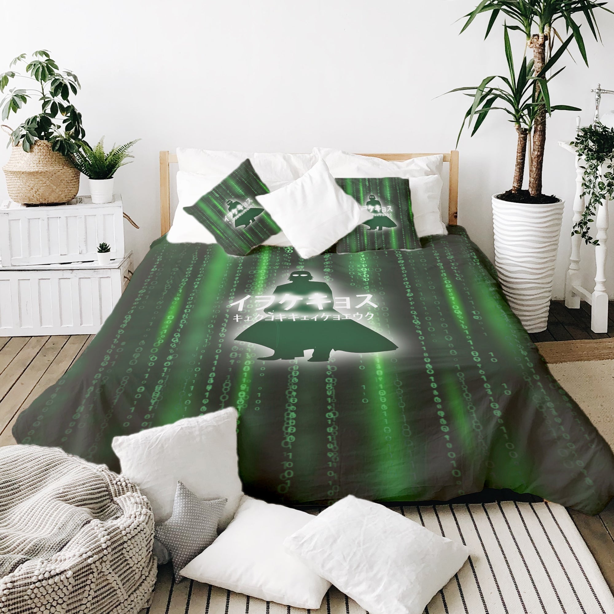 Couverture thérapeutique originale - Housse en coton Vert Matrix II