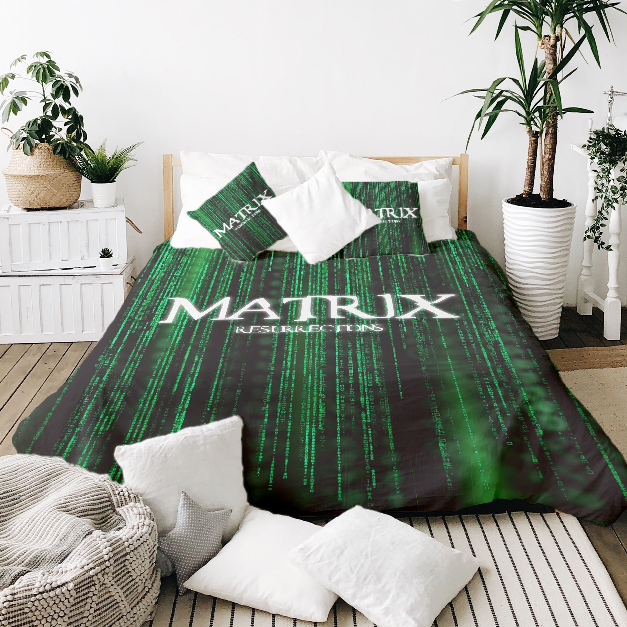 Couverture thérapeutique originale - Housse en coton Matrix en vert