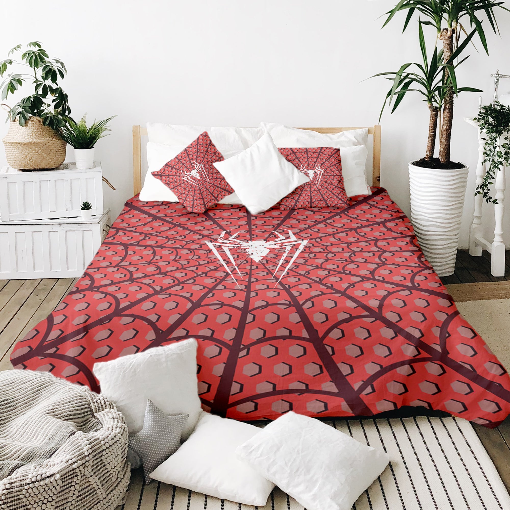 Couverture thérapeutique originale - Housse en coton Spiderman Araignée