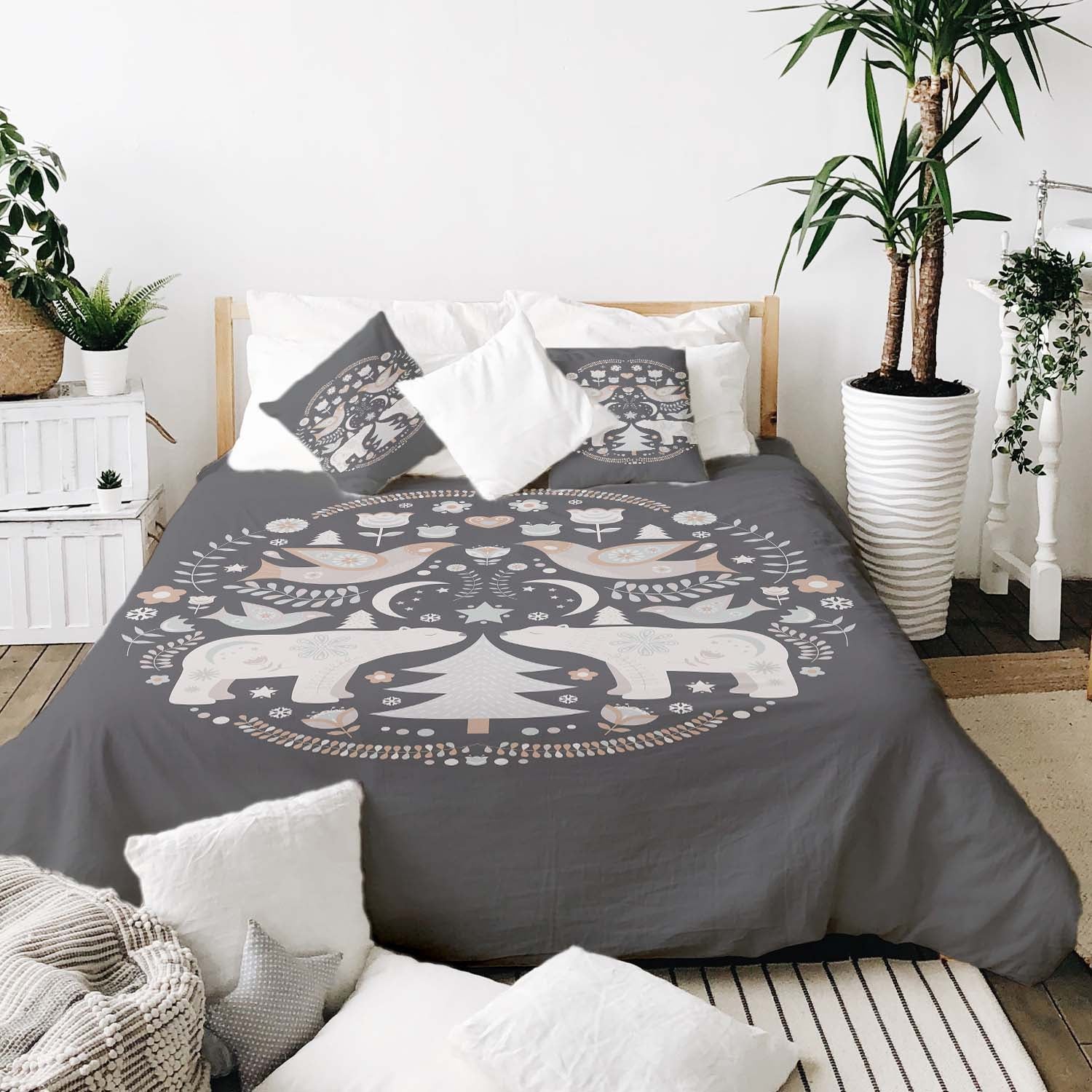 Couverture thérapeutique originale - Housse en coton Noël à Moscou