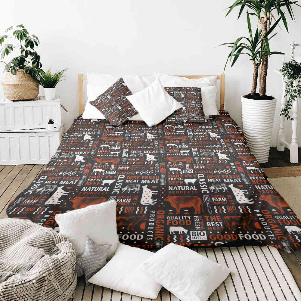 Original Therapiedecke - Ensemble de literie en coton Meat Lover