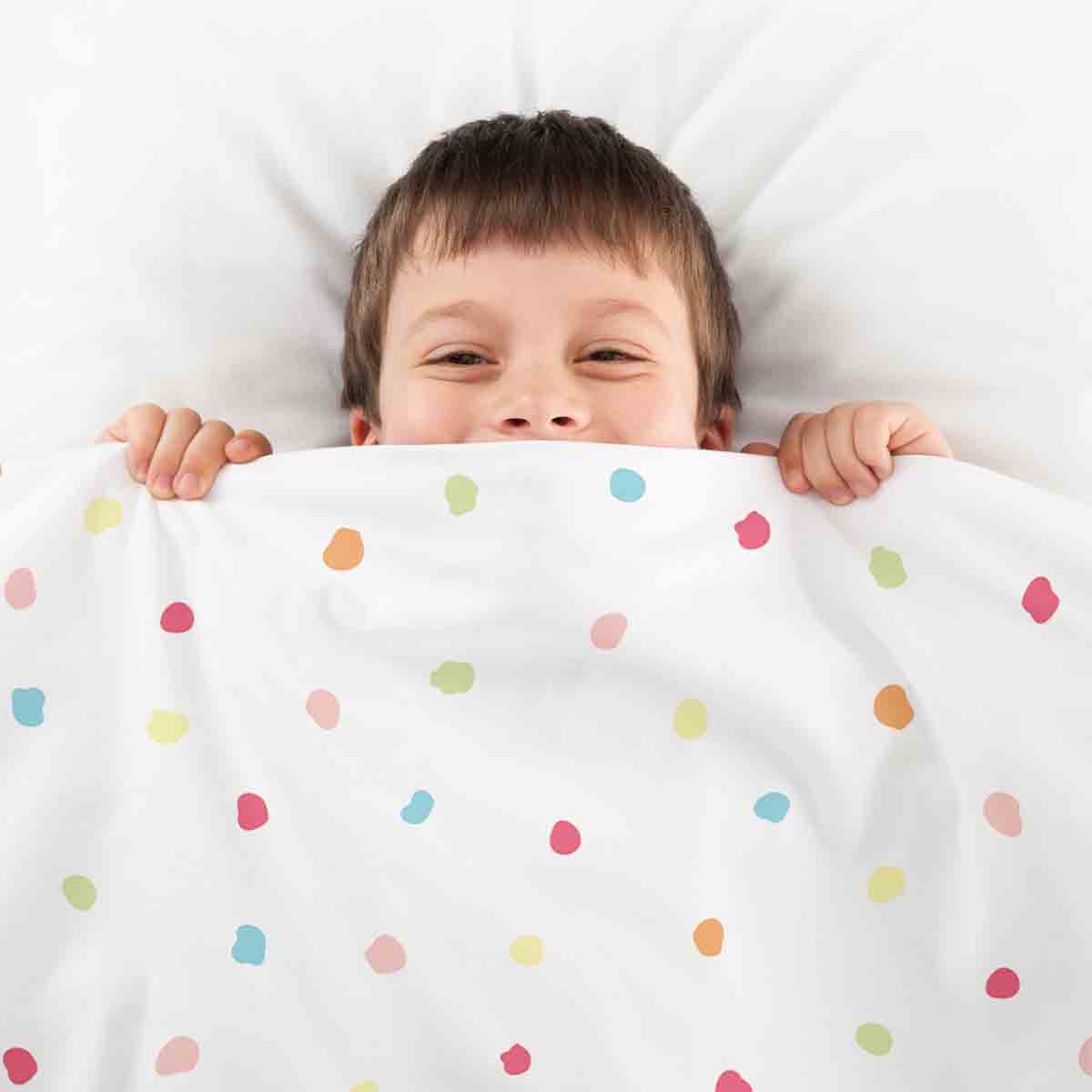Original Therapiedecke - Ensemble de literie en coton Points multicolores