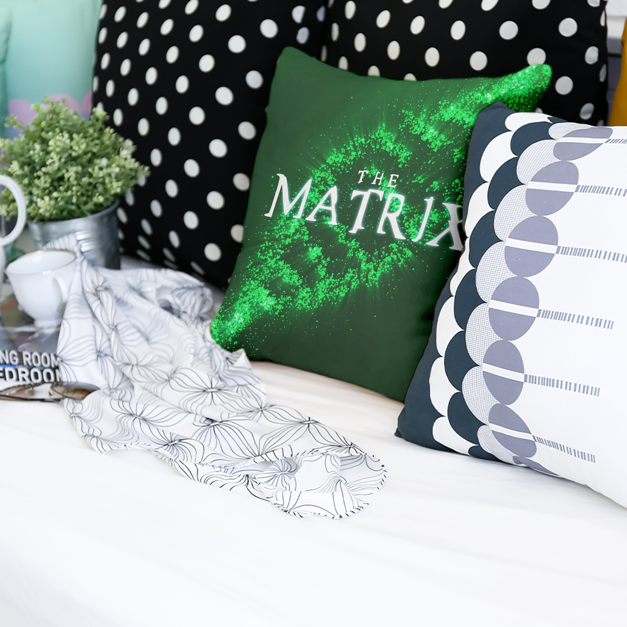 Coussin de santé Vert Matrice ADN