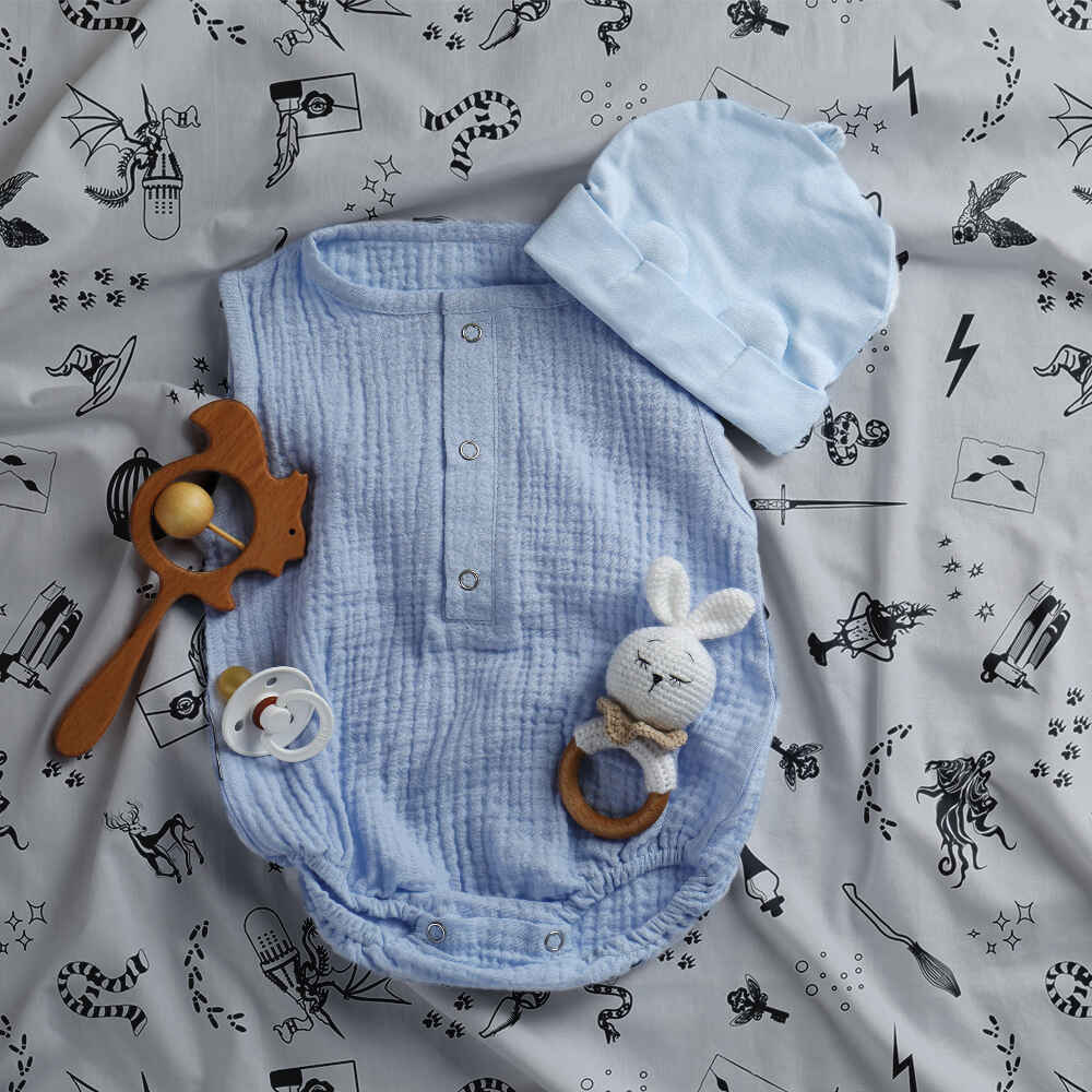 Original Therapiedecke - Ensemble de literie en coton gris magie