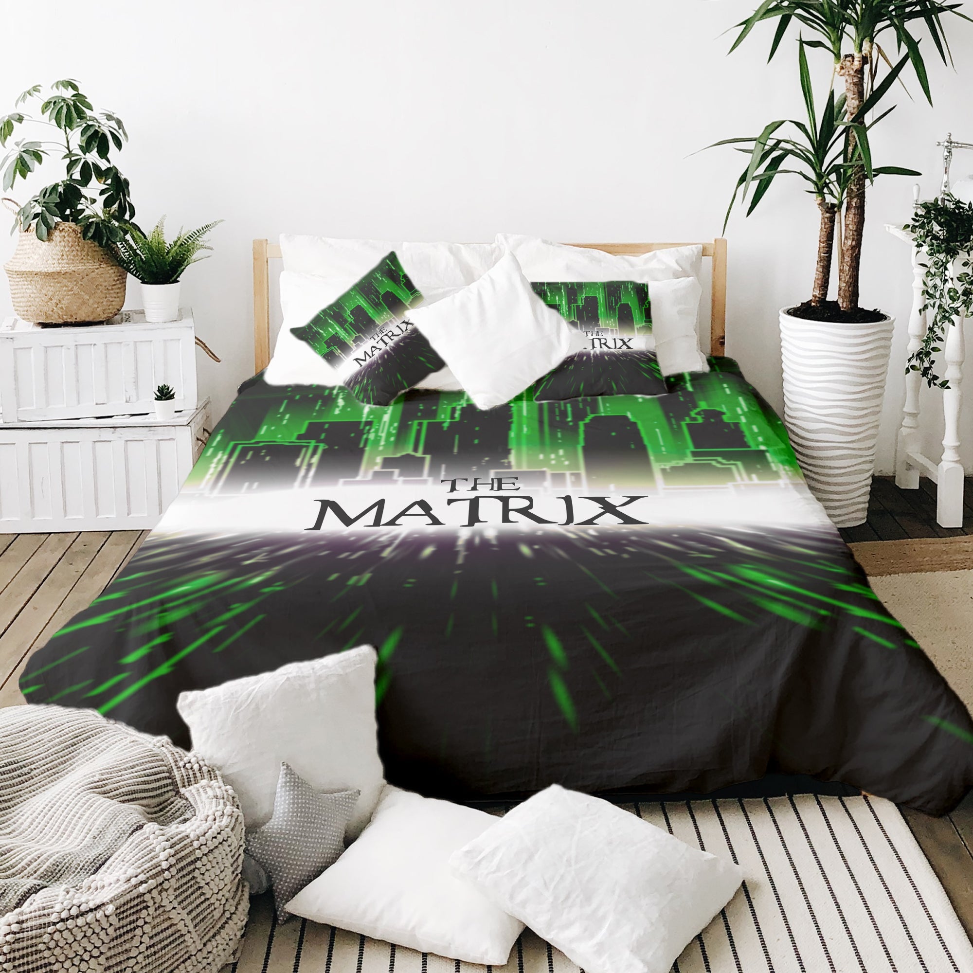 Couverture Thérapeutique Originale TD - Ensemble de Literie en Coton Ville The Matrix