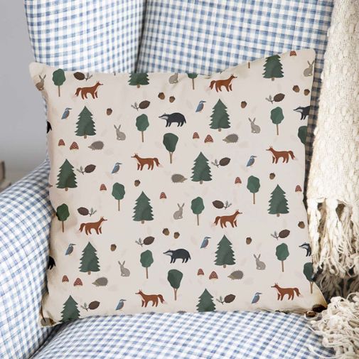 Coussin de santé animaux de la forêt