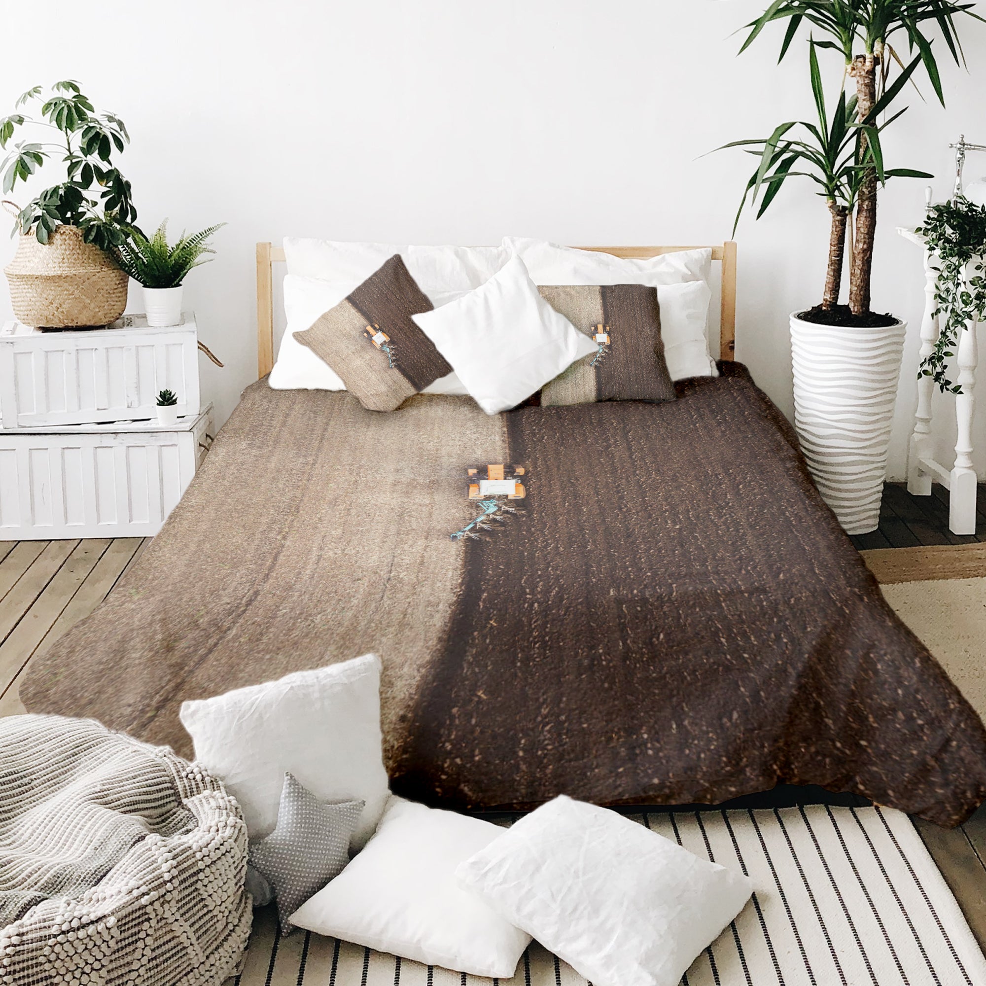 Couverture thérapeutique originale - Housse en coton marron Ackerland