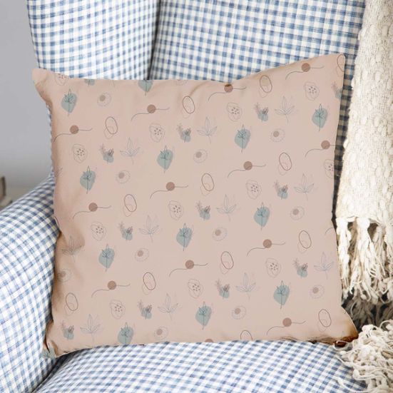 Coussin de santé rose plantes