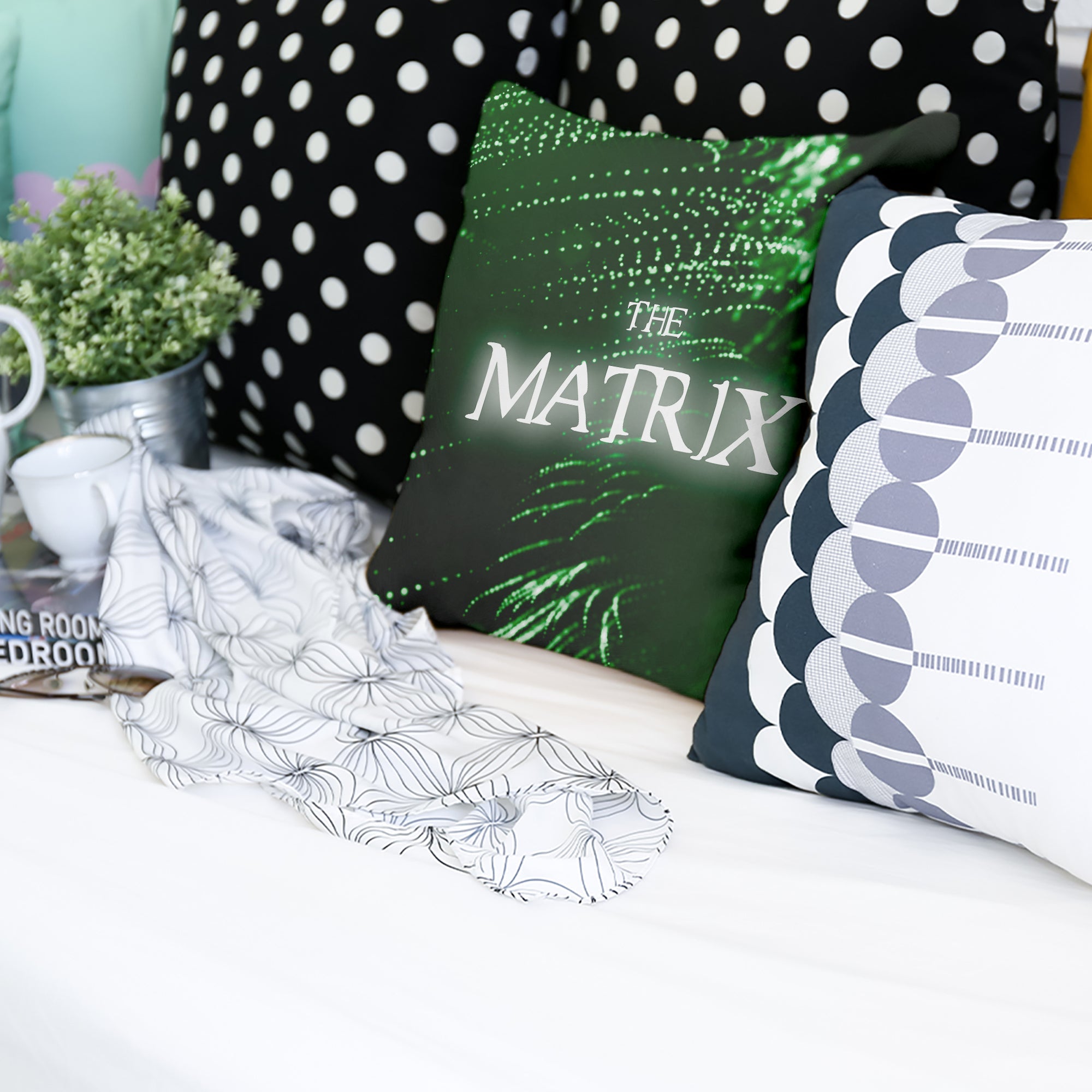 Coussin de santé vert The Matrix