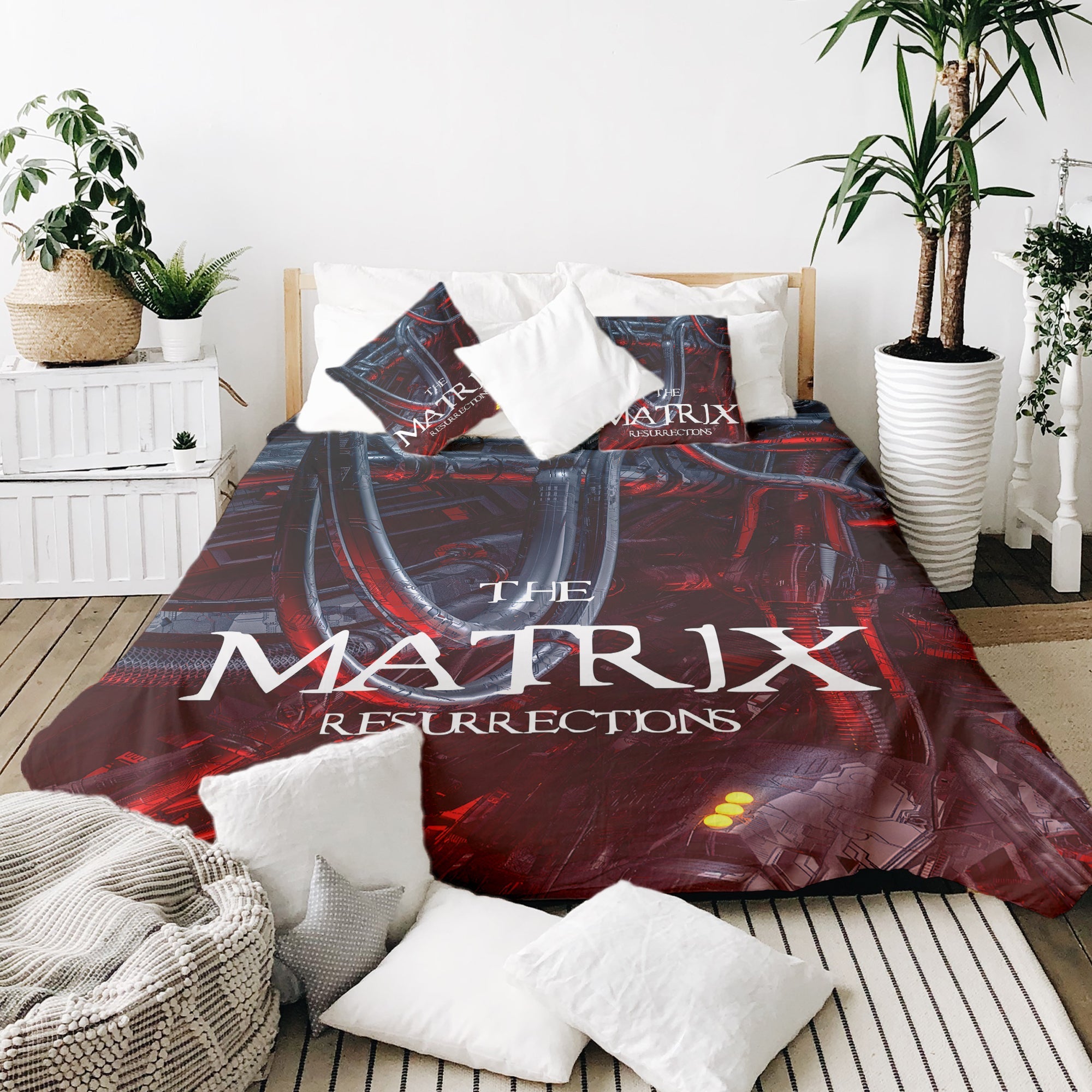 Couverture thérapeutique originale - Housse en coton rouge The Matrix