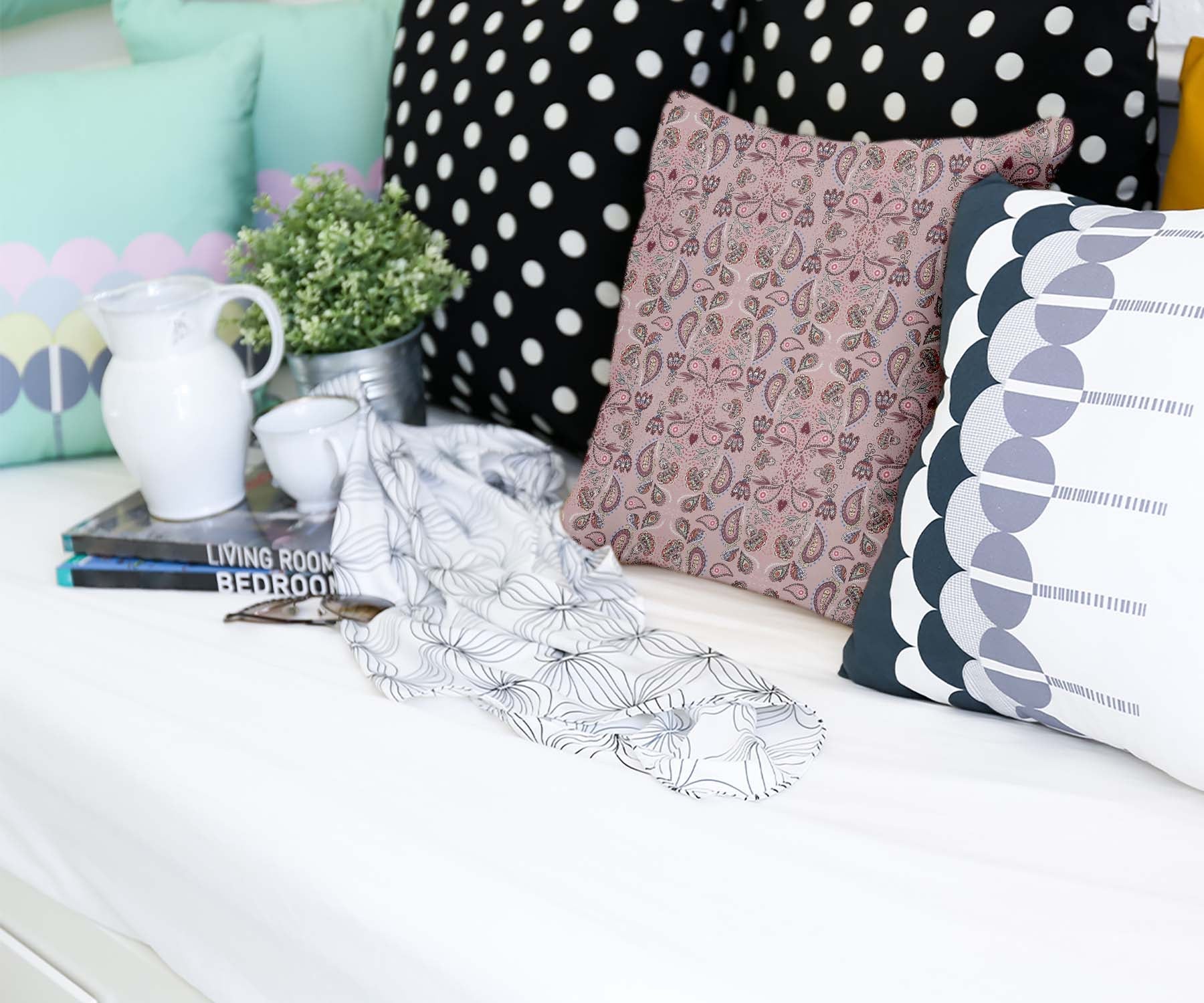 Coussin de santé Mandala rose