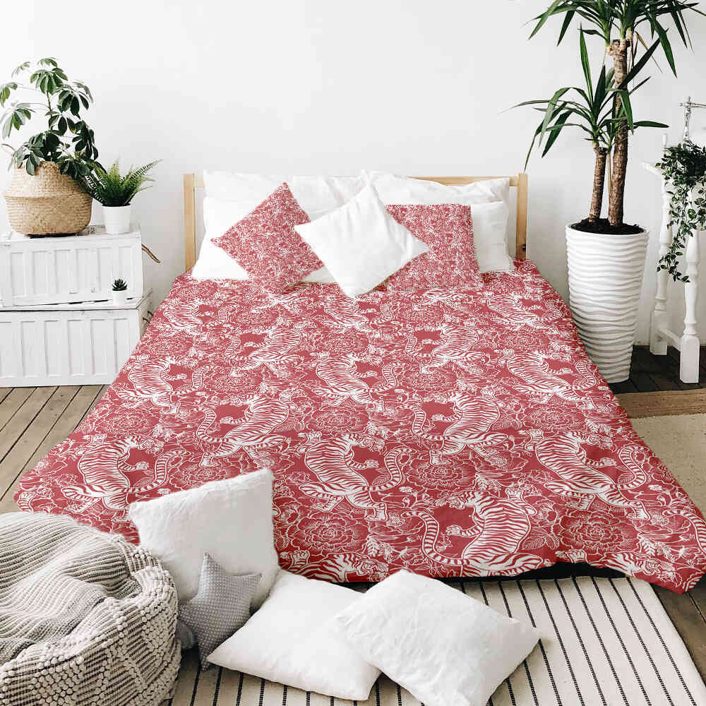 Couverture thérapeutique originale - Housse en coton tigre chinois